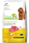 Natural Trainer 2x7kg Natural Trainer Adult Small & Toy marha & rizs száraz kutyatáp