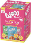 WOW Cat 6x85g WOW Cat Filets in Sauce vegyescsomag (3 fajta) nedves macskaeledel