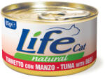  Life Cat Wet 24x85g LifeCat Natural Adult Tonhal & marha nedves macskaeledel