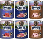 Happy Dog 6x800g Happy Dog Pur nedves kutyatáp Mix Sensible (3 változattal)