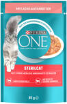 ONE 13x85g PURINA ONE SterilCat lazac & sárgarépa nedves macskatáp