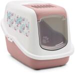 SAVIC Savic Nestor Impression "Flamingo" pink / fehér macskatoalett "Flamingo" nyomással