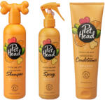  Pet Head Pet Head Ditch The Dirt 3 részes szett kutyáknak: 300ml sampon, 250ml kondicionáló és 300ml spray