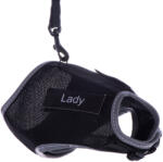 TRIXIE Trixie XCat macskahám cimkékkel és pórázzal, fekete, 24 - 42 cm mellkaskörfogat