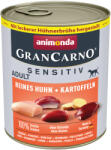 Animonda GranCarno 6x800g animonda GranCarno Adult Single Protein Sensitive Csirke & burgonya nedves kutyatáp