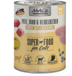 MAC's 6x800g MAC´s Cat Pulyka, marha & vörösáfonya nedves macskatáp