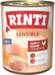 RINTI 24x800g RINTI Sensible gazdaságos csomag nedves kutyatáp - Csirke & sárgarépa
