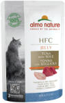 Almo Nature 12x55g Almo Nature HFC aszpikban tonhal & nyelvhal nedves macskatáp