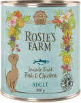 Rosie's Farm 24x800g Rosie's Farm Adult nedves kutyatáp- Hal & csirke