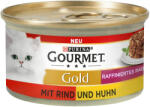 Gourmet 24x85g Gourmet Gold rafinált ragu Duo csirke & marha nedves macskatáp