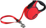 KONG KONG Terrain automata póráz kutyáknak, piros, L: 50 kg, -ig, szalaghossz kb. 5 m