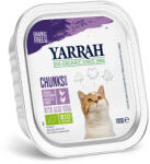 Yarrah 24x100g Yarrah Bio nedves macskatáp- Falatkák: bio csirke, bio pulyka & bio aloe vera