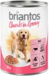 Briantos 24x415g Briantos Marha & sárgarépa falatkák szószban nedves kutyatáp