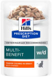 Hill's Prescription Diet 24x85g Hill's Prescription Diet w/d csirke nedves macskatáp