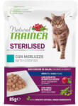 Natural Trainer 12x85g Natural Trainer Adult Sterilised macska nedvestáp - Tőkehal