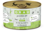Grau 6x200g GRAU Adult gabonamentes nedves macskatáp- Marha & kacsa