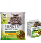 Perfect Fit 6x650g Natural Vitality Adult Csirke & pulyka száraz macskatáp+6x50g Csirke & pulyka nedvestáp 15% kedvezménnyel