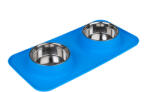  TIAKI TIAKI dupla tál szilikonszőnyeggel macskáknak, kutyáknak - 2 x 540 ml, Ø 14 cm