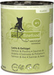 Catz Finefood 12x400g catz finefood Lazac & szárnyas nedves macskatáp