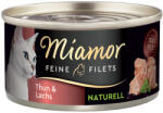 Miamor 6x80g Miamor Naturelle finom filék tonhal & lazac nedves macskatáp