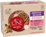 ONE 20x85g PURINA ONE Mini Sensitive Delicate lazac nedves kutyaeledel