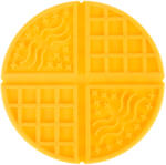  zooplus Exclusive Waffle nyalószőnyeg kutyáknak, macskáknak, Ø 19, 5 x H 1cm