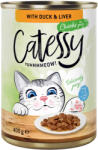 Catessy 24x400g Catessy falatok nedves macskatáp- Kacsa & máj szószban