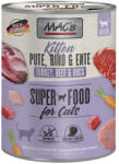 MAC's 12x800g MAC´s Cat Kitten Pulyka, marha, kacsa nedves macskatáp