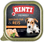 RINTI 11x150g RINTI Feinest tálcás nedves kutyatáp - Szárnyas pur & rizs