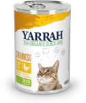 Yarrah 6x405g Yarrah falatkák szószban Bio csirke, bio csalán & bio paradicsom nedves macskatáp