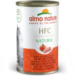 Almo Nature 6x140g Almo Nature HFC nedves macskatáp-csirke & tök