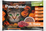  Pawsome 8x85g Pawsome Adult Cat nedves macskatáp - Kacsa