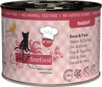 Catz Finefood 6x190g catz finefood ragout nedves macskatáp- No. 603 liba & pulyka