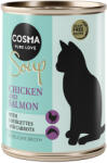 Cosma 6x100g Cosma Soup csirkemell lazac, cukkini & sárgarépa nedves macskatáp