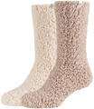 Skechers Zoknik 2PPK Wm Cozy Fuzzy Socks Bézs 39 / 42