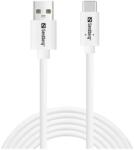 Sandberg 336-14 USB kábel USB 2.0 2 M USB C USB A Fehér (336-14)