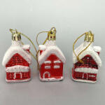  Házikó karácsonyfadísz 3 db (2100)