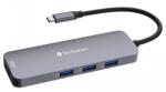 Verbatim CMH-08 USB Type-C 3.2 Gen1 multiport adapter, 2x HDMI, 3x USB-A, SD-microSD, USB-C PD 100W (32151) (32151)
