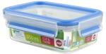 Emsa Clip & Close plastic box (transparent / blue, 0.55 liter, classical format) (3100508538)