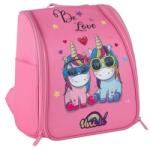 KONIX - UNIK "Be Love" Nintendo Switch/Lite All In utazó Hátizsák, Rózsaszín - kontaktor
