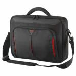 Targus Notebook táska Briefcase / Classic 14" Clamshell Case - Black/Red - kontaktor