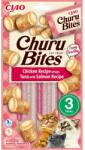 Inaba Foods Churu Bites Chicken tuna&salmon wrap 3x10g pernute umplute cu ton si somon pentru pisici