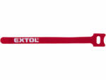 Extol Premium kábelkötegelő 12, 0×200mm 30db, tépőzáras, többször használható (oldható), piros, ny (8856292)
