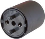 Brennenstuhl Fix-adapter DE-CH 230V 2 pólusú T11-es Schuko dugóhoz, aljzattal, fekete DE és CH 230V között (1081592403)