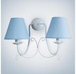 Light4home Aplica perete LILLIAN 2xE14/40W/230V albastru deschis (LH0222)