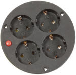 Brennenstuhl Foglalatbetétes szerelőlemez , 4x-es termosztát gyújtólámpa nélkül (1113060300)