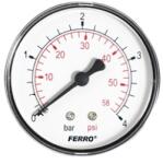 Ferro manométer 63 mm 4 bar hátsó csatlakozás 1/4 (M6304A)