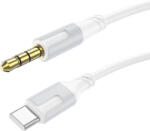 BOROFONE BL19 Creator kábel - 3, 5mm jack to Type C - 1 méter fehér