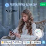 NOUS Pachet 2x Priză inteligentă wireless NOUS A8M, Matter, 15A, monitorizare consum (A8M-2PC)