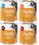 Smilla 24x800g Smilla szárnyastál nedves macskatáp- vegyes csomag 4 különböző fajtával
